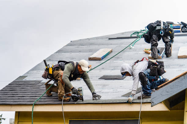Professional Roof Inspection technician working in Saint Louisville, OH
